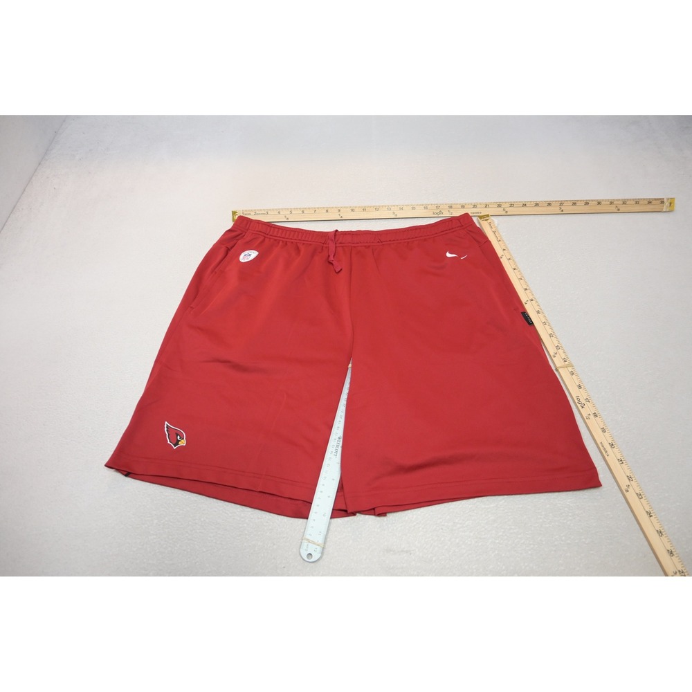 Nike Arizona Cardinals NFL Gym Shorts Mens XXL Red Dri-FIT Training Pockets EUC